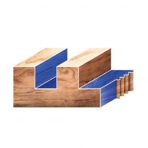 Schnittbild Wendeplatten Nutfräser mit Bohrschneide Holz-Liebling DIY