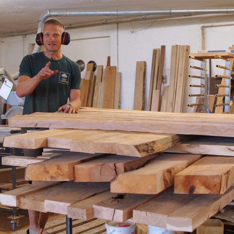 Stirnholz Schneidebrett bauen Holzauswahl