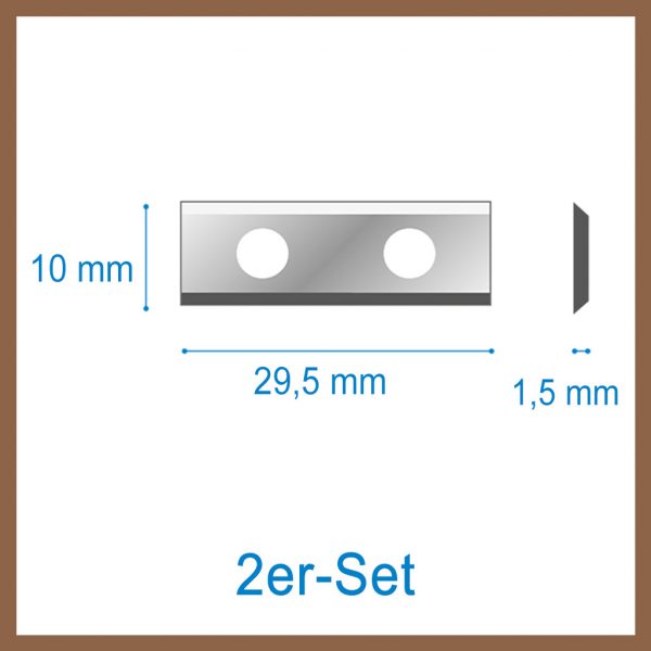 Ersatzmesser für Nutfräser 29,5x10x1,5 mm