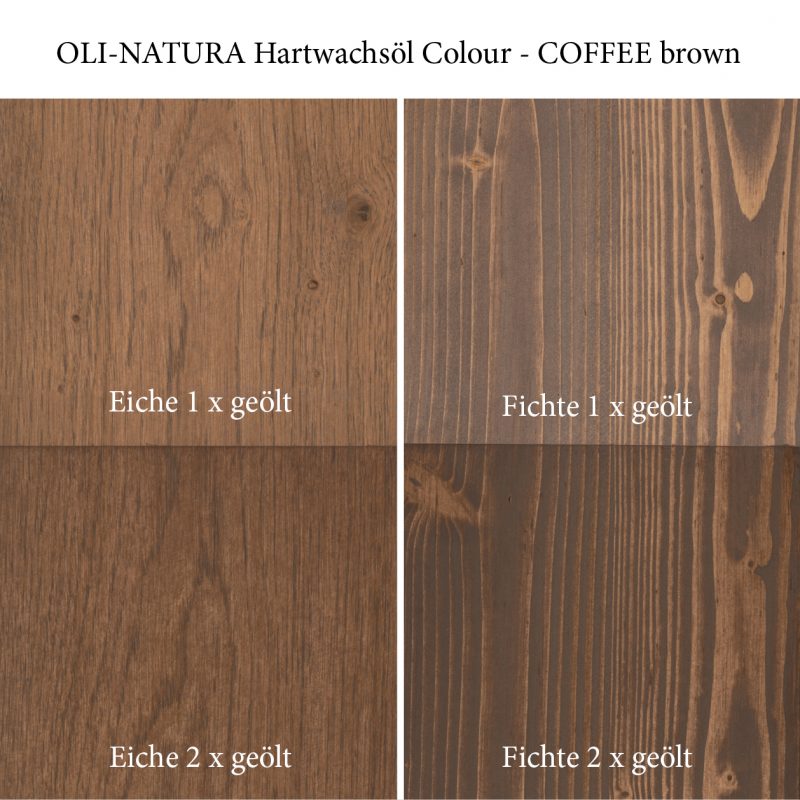 OLI-NATURA Hartwachsöl Colour COFFEE brown