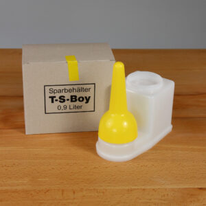 Sparbehälter TS-Boy 0,9 Liter Leimboy mit Verpackung