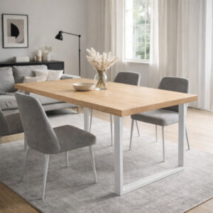 Anwendungsbeispiel-Esstisch-mit-Kufen-Stahlgestell-weiß-pulverbeschichtet