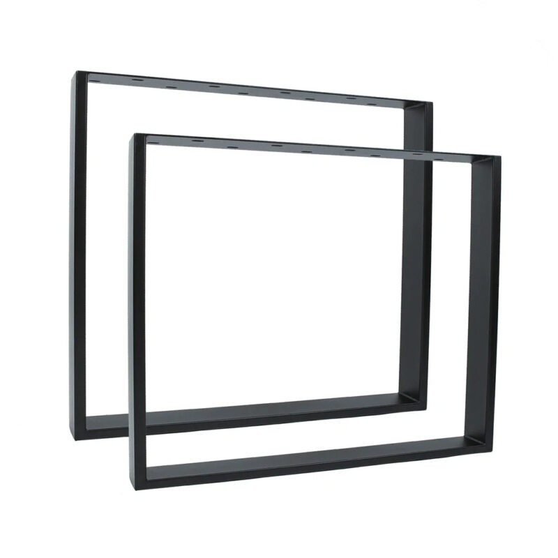 Kufen-Stahlgestell-80-cm-breit-schwarz-pulverbeschichtet-