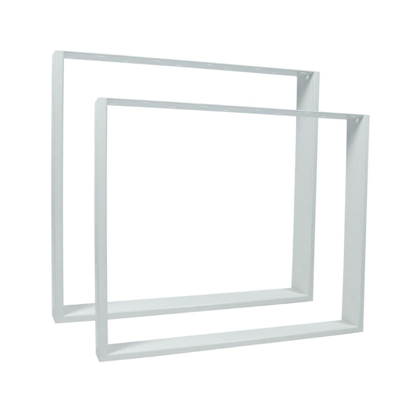 Kufen-Stahlgestell-80-cm-breit-weiß-pulverbeschichtet-