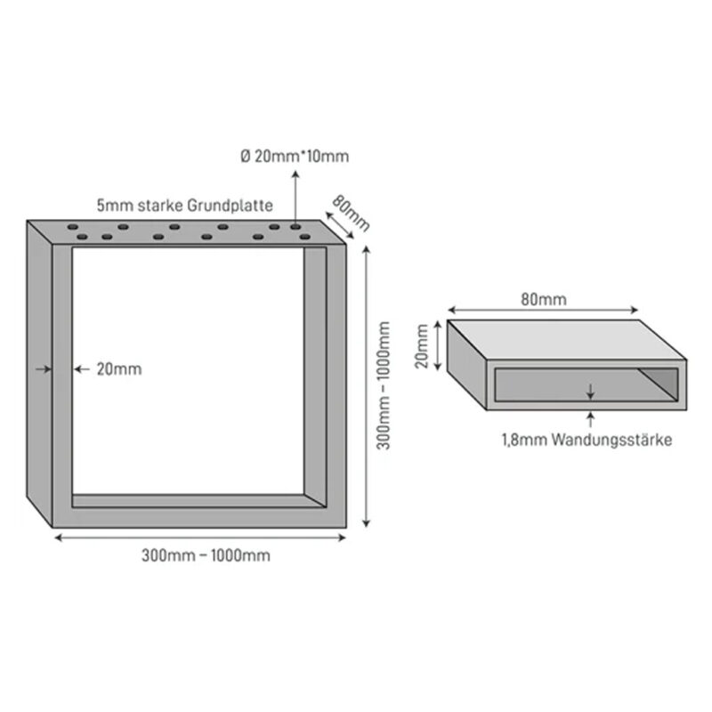 Technische-Zeichnung-Kufen-Stahlgestell-für-Esstische