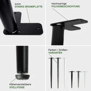 Conical Legs Tischbeine Vorteile