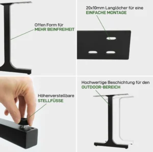Möbelkufen H-FORM Vorteile