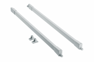 GTV MODERN BOX PRO Geländer, längs, quadratisch, L=450 mm, grau