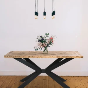 Tischgestell Kreuz für Esstisch Anwendung Beispiel