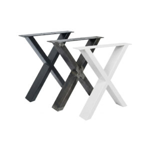 X-Form-Stahlgestell-Couchtisch-Bankgestell-Übersicht