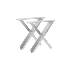 X-Form Stahlgestell Couchtisch Sitzbank B40 H42 Edelstahl