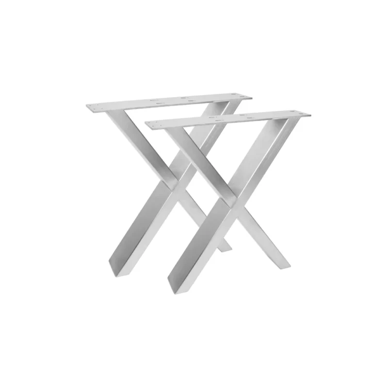X-Form Stahlgestell Couchtisch Sitzbank B40 H42 Edelstahl