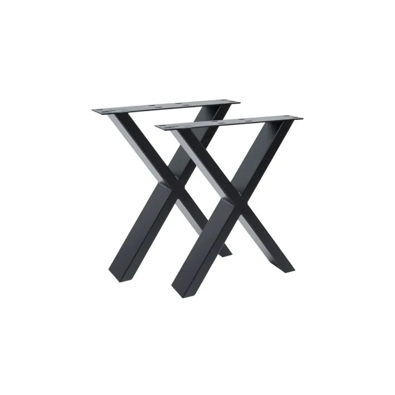 X-Form Stahlgestell Couchtisch Sitzbank B40 H42 schwarz
