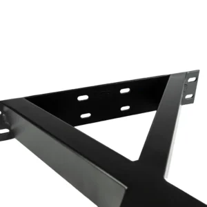 X-Form Stahlgestell Esstisch Langlöcher