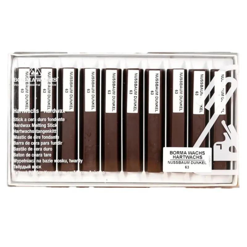 Bormawachs Hartwachs Stangen 63 Nussbaum im 10er Pack kaufen