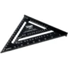 Triuso Aluminium Sparrenwinkel 180mm als multifunktionales Rafter Square auf weißem Hintergrund.